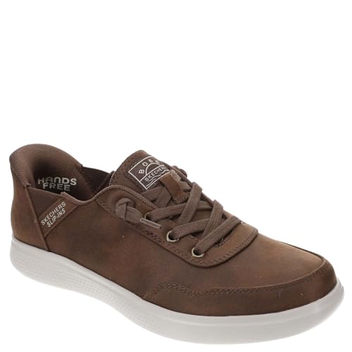 Skechers Women's Slip-Ins: Bobs Skip B Cute Cozy Sneaker, Brown, 8.5
