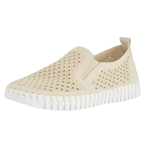 Image of Ilse Jacobsen HORNBAEK Women's Tulip Slip-On Flat | Elastic Side Panels | Lightweight Flexible Comfort.