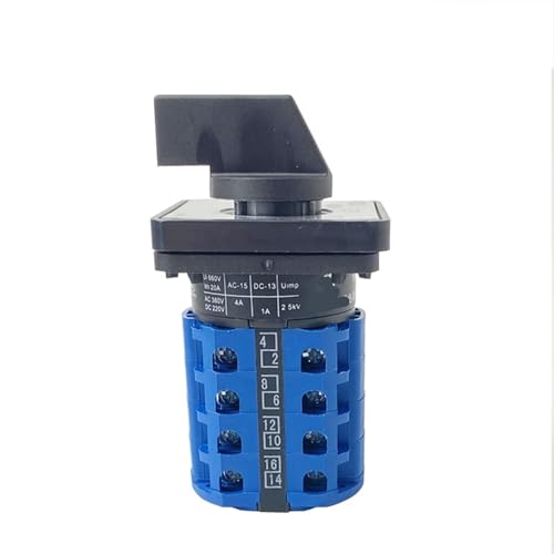 Interruptor giratorio de leva 3 posiciones 4 polos selector LW26-20A conmutador de transferencia 4