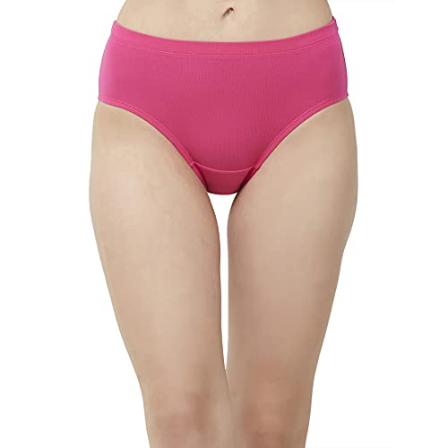 Image of SOIE Women High Rise Full Coverage Solid Colour Cotton Stretch Hipster Panty (Pack of 3)