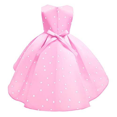 Nssmwttc GIRLDRESS162-PINK-120 Pageant Dresses For Girl 4T Special Occasion Wedding Bridesmaid Christmas Ball Gown Dress thumb #2