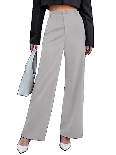 Image of Aahwan Solid Offwhite High Waist Wide Leg Pants for Women's & Girls'