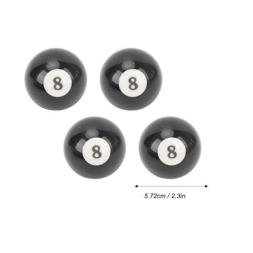 Keenso 8 esferas, bolas de bilhar de resina premium, redondeza, resistência a impactos e arranhões,