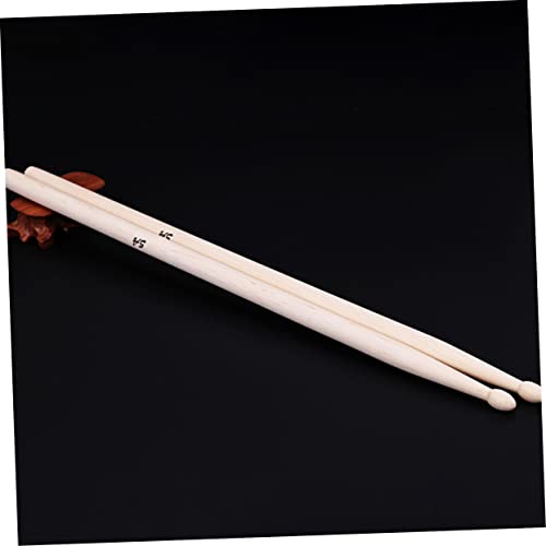 2 pares de baquetas de madera maple 5A beige miniatura 6