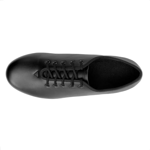 Linodes PU Leather Lace Up Tap Shoe Split Sole Dance Shoes for Women and Men's Dance Shoes3