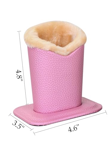 Image of Pack of 2 Soft Plush Lined Eyeglasses Holder Stand Protective Glasses Holder Stand