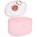 Cabilock Organizer per Accessori Capelli a Due Livelli Scatola Trasparente Rosa per Elastici e Fermagli Contenitore Portatile Compatto e Resistente per Gioielli e Trucchi Soluzione Salva immagine