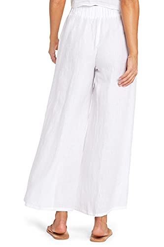 Womens Tallows Wide Leg Pants EcoLinen White MD (US Women's 8) One Size2