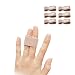 Finger Brace Splint for Arthritis Support Trigger Finger, Used for Index Middle Pinky Fingers, Toe Wraps Broken Toe Splint Straightener for Hammer Toe (Finger Brace 6pcs [Thin]) ...