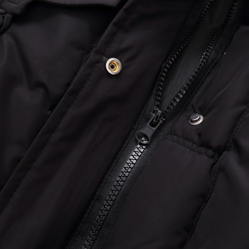 Girls Waterproof Coat Winter Parka Long Puffer Jacket Padded Hooded Snow Clothes4