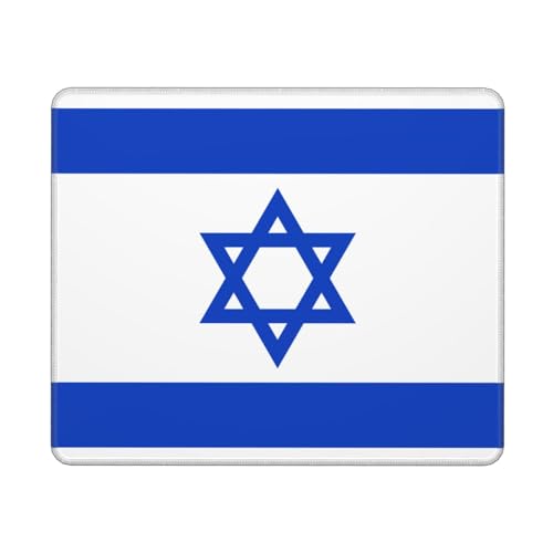 Israël Tapis De Souris Full-Size avec Motif Drapeau Military|pour/Souris/Écriture| Surface Douce + Base Antidérapante| Multi-Scènes pour Domicile/Bureau/Jeux