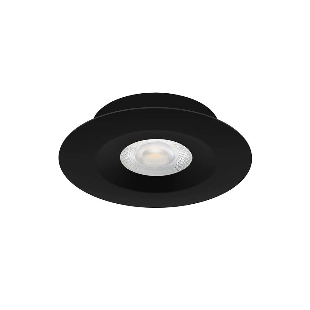 Aric ASPEN Plafonnier encastré - Encastre rond, noir, LED 5W