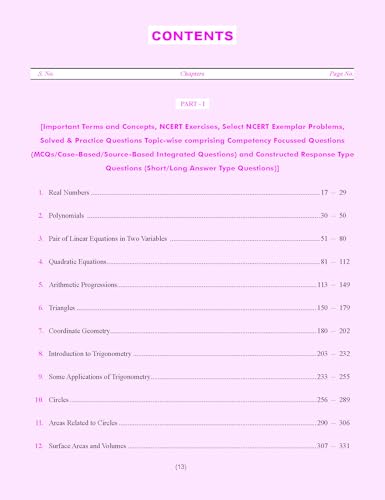 Together with CBSE Question Bank Class 10 Mathematics Standard for 2025-26 Exam (Chapterwise & Topicwise)