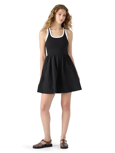 Steve Madden Apparel Women's Tottenham Dress, BLK/WHT