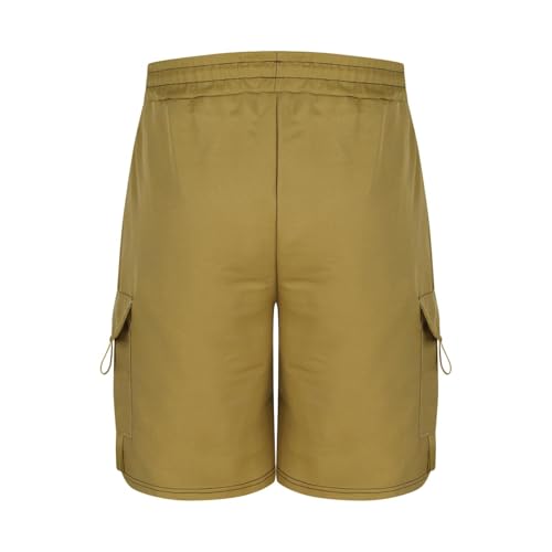 Image of Men's Cargo Shorts Casual Lightweight Quick Dry Outdoor Hiking Short Drawstring Loose Fit Cargo Shorts Multi-Pocket