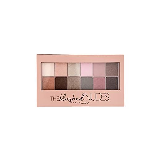 Maybelline New York EyeStudio, Paleta de Sombras de Ojos, 12 Colores, 01 Blushed Nudes