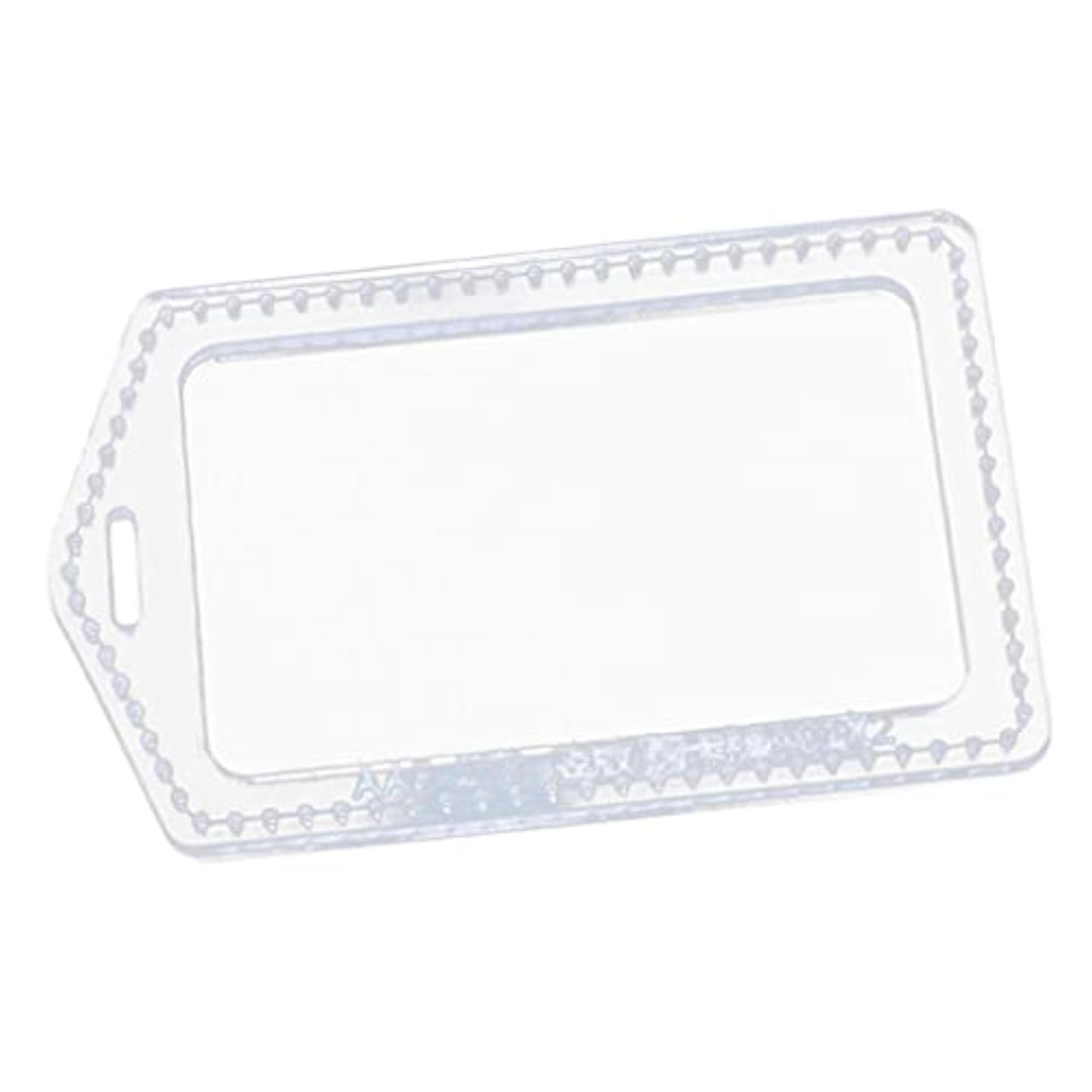 2xClear Acrylic Pattern Stencils Template Leather ID Card Badge Holder