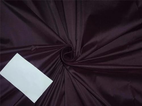 Soie Dupion Aubergine au mètre tissu haut de gamme 137cm