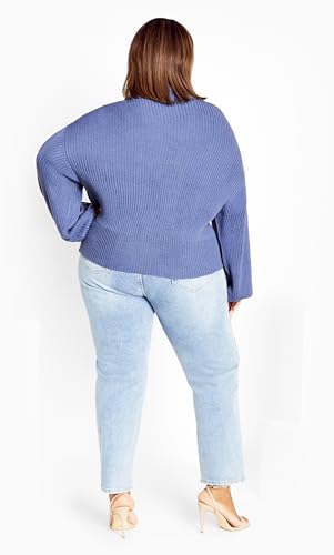 Image of City Chic Women's Plus Size Sweater - Angel Sleeve