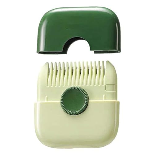 Xbsduih Recortador de Pelo 2 en 1, Peine de Barbero, Flequillo, Cortador de Pelo, Removedor, Mini Herramientas de Maquillaje para el Hogar, Verde