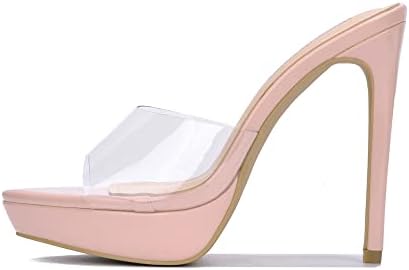 Cape Robbin Psalm Sexy Stiletto High Heels for Women, Ponited Toe Platform Shoes Heels - Pink Size 6.5 | Image 2