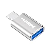 HOWJIM USB Type-C 変換アダプタ 100W 3A急速充電 10Gbps高速データ転送 OTG対応 タイプc 変換 USB C 変換アダプタ ノートパソコン Phone 17/16/15 Air Pro Max Pad X-peria G-alaxy D-ell XPS S-urfaceなどType-C機器対応 銀色