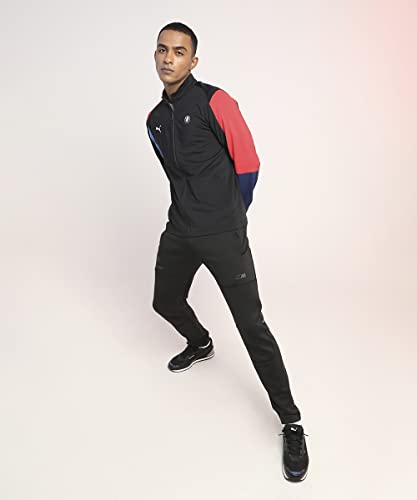 Image of Puma Cotton Zip Slim Fit Mens Casual Knitted Standard Length Jacket