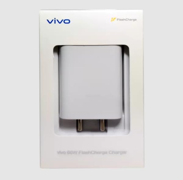 Image of SHOQU Vivo 66W Usb Type C Flash Charging Adaptor Compatible With Vivo V25 Pro /V25 /V25E /V27 Pro /V27 /V27E /V29 Pro /T2 Pro /T2 /X70 /X80|Iqoo Z7 Pro /Neo 7 /9 Se /Z7S /Neo 9,66Watt Charger Adapter,White
