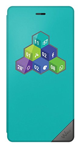 WIKO WISFW0010 Etui folio avec Motif wicube pour WIKO Tommy Bleen