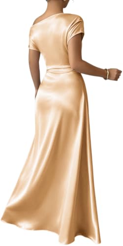 Image of VisiChenup Elegant Wedding Guest Formal Dresses for Women