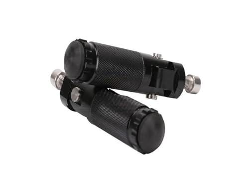 Repose-pieds de moto universels en alliage noir 8mm pour pilote et passager arrière
