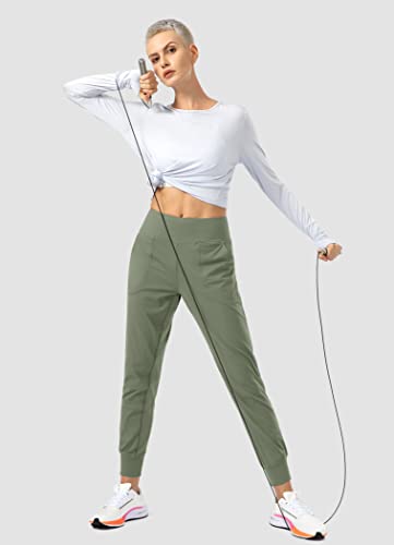 Image of Soothfeel Women's Joggers with Zipper Pockets High Waisted Athletic Workout Yoga Pants Joggers for Women
