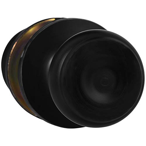 AmazonBasics Closet Door Knob, Classic, Matte Black