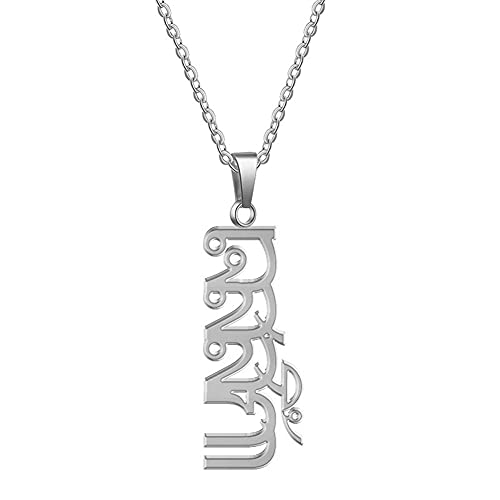 Personalized 925 Sterling Silver Thai Name Necklace Nameplate Charms Chain Custom Made Jewelry