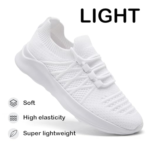 Womens Running Shoes Walking Tennis Sneakers Slip on Gym Sports Workout Jogging Mesh Breathable Lightweight Non Slip Comfortable Fashion3
