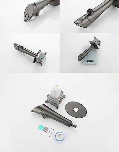 Robinet mural pour une vasque moderne avec mitigeur et boîte incluse