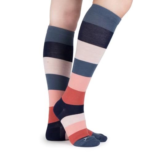 Image of ja vie Women & Men Comfy 75% Merino Wool Compression Socks 15-20mmHg Extra Soft