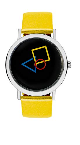 Montre femme Bauhaus Aristo fabriquée en Allemagne avec bracelet jaune chic