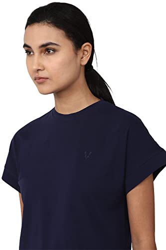 Image of Van Heusen Women's Cotton Regular Fit Half Sleeve Crew Neck Casual Regular Comfort Fit T-Shirt