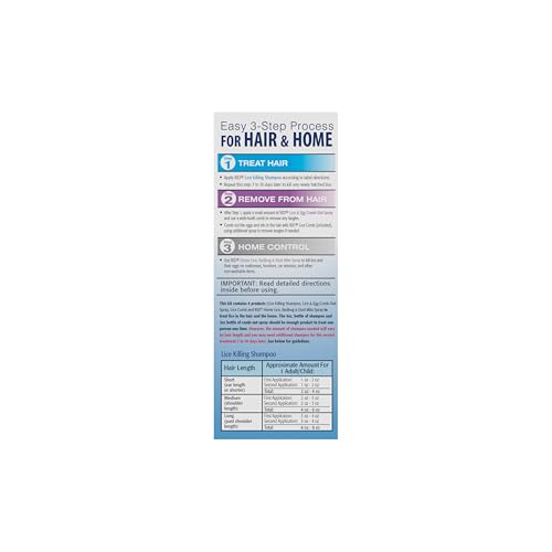 Image of RID Lice Treatment Complete Kit Includes Shampoo, 2 Fluid Ounces, Egg Comb Out & 3 Ounces Dust Mite Spray, Lice Comb, 4 Piece Set, 1 Count