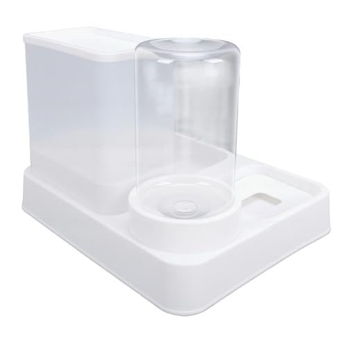 Chiyyak Alimentador Automático para Mascotas Dispensador de Comida para Gatos por Gravedad Comedero Automático para Gatos Dispensador de Comida para Mascotas y de Agua
