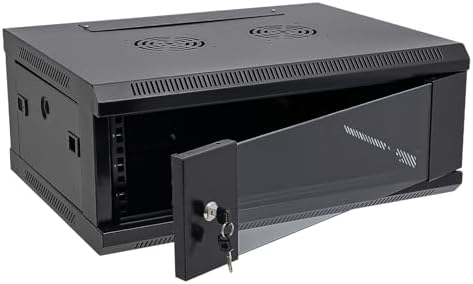 Amazon.com: 4U Wall Mount Server Cabinet, Enclosed Network Rack Wall ...