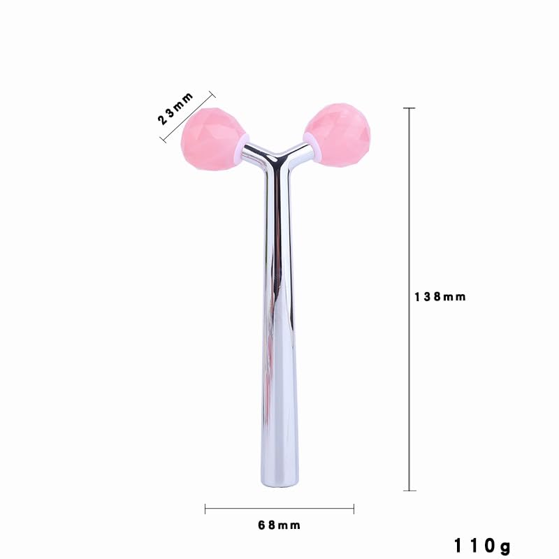 Rouleau de jade rose 3D pour lifting du visage domestique, type 9