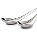 Suwimut Set of 12 Soup Spoons, 5.5 Inch 18/8 Stainless Steel Dinner Spoon, Mirror Polished Chinese Asian Soup Spoons Silverware for Pho, Miso, Wonton, Bouillon, Dessert, Cereal, Ramen, Dumpling