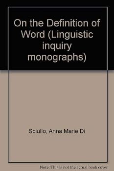 Hardcover On the definition of word (Linguistic inquiry monographs) Book