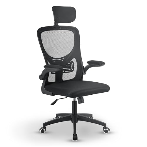 Juskys Bürostuhl Baltimore mit Rollen & Armlehne -...