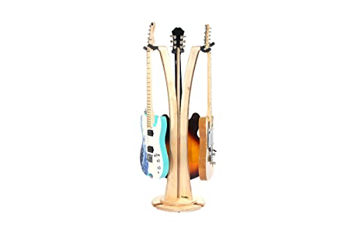 Ruach GS-1 Triple support pour guitare acoustique/électrique Bouleau - Les Beatles, Paul McCartney, John Lennon, RIngo Starr, George Harrison Ruach GS-1 Triple support pour guitare acoustique/électrique Bouleau – Image 4