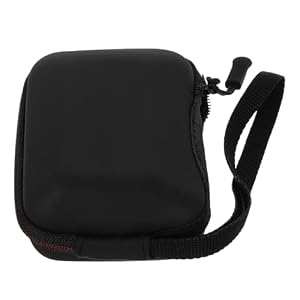 LALADEFIEE Schwarze Actionkamera Tasche mit stylischem Reißverschluss, aus EAV Material, kompatibel mit GoPro 11/10, geeignet für Kameraausrüstung unterwegs, moderne schlanke Form