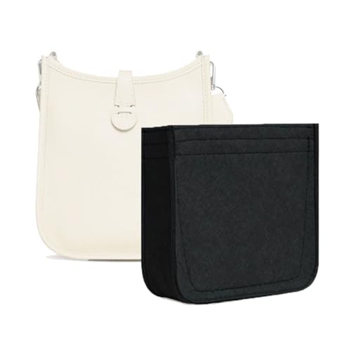 Lckaey Organizador de Bolsa Hermes Evelyne TPM Insert Hermes Evelyn III 16 TPM Mini Bolsa Organizadora - Preto