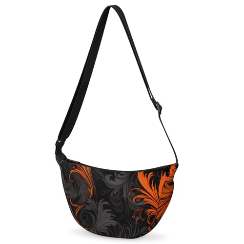 Crescent Crossbody Bag for Women Men Trendy Small Sling Hobos